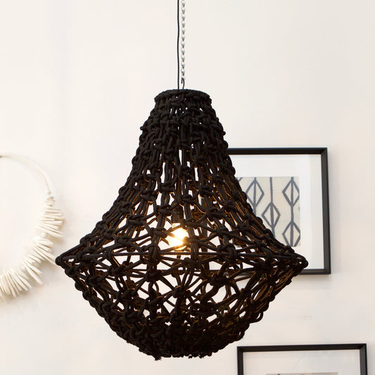 Rope Chandelier - Black