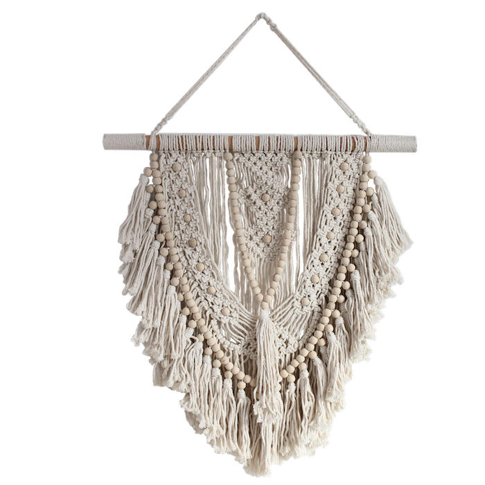 Beaded Macrame Wall Hanging