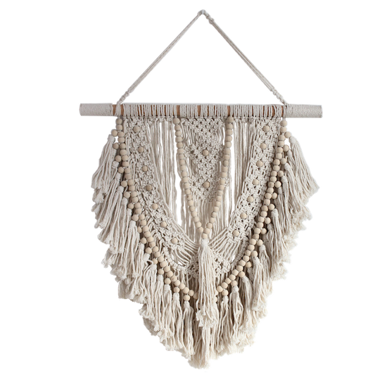 Beaded Macrame Wall Hanging