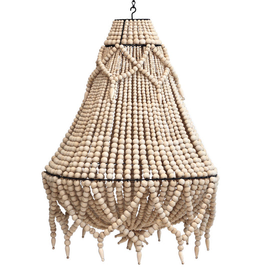 Beaded Chandelier - Large - Natural