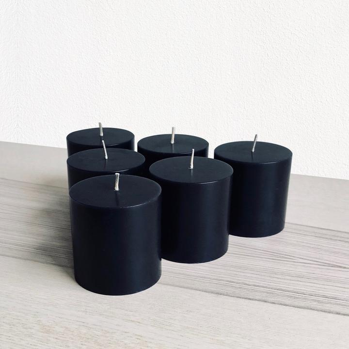 Black Pillar Candles