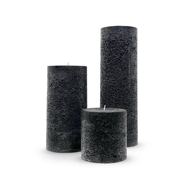 Black Textured Candles