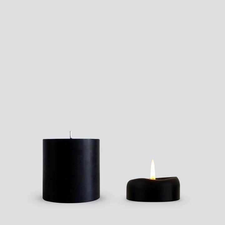 Black Pillar Candles