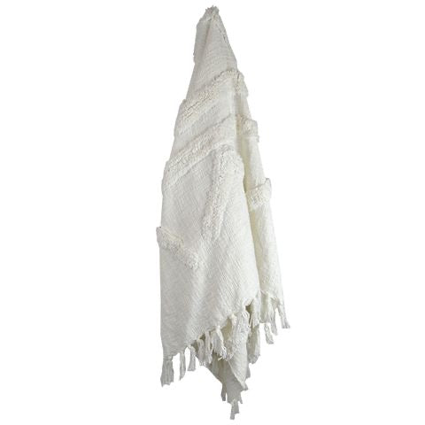 Jamila Cotton Throw - White