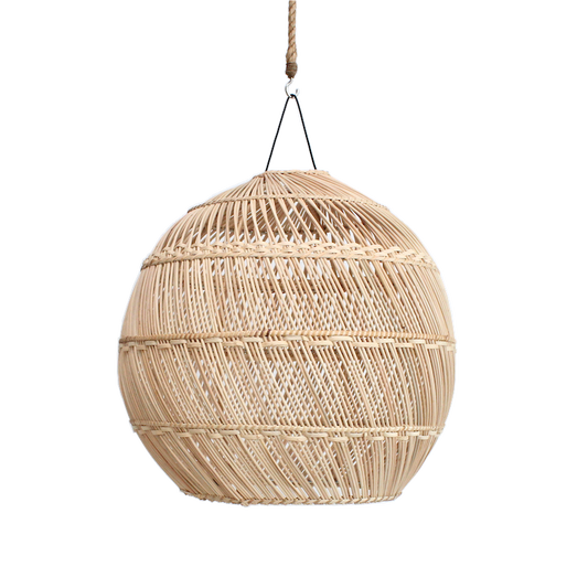 Round Rattan Pendant