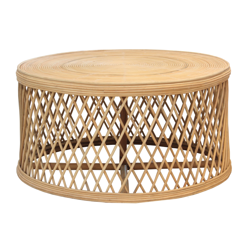 Rattan Coffee Table - Black