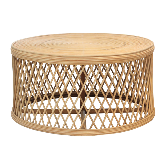 Rattan Coffee Table - Black