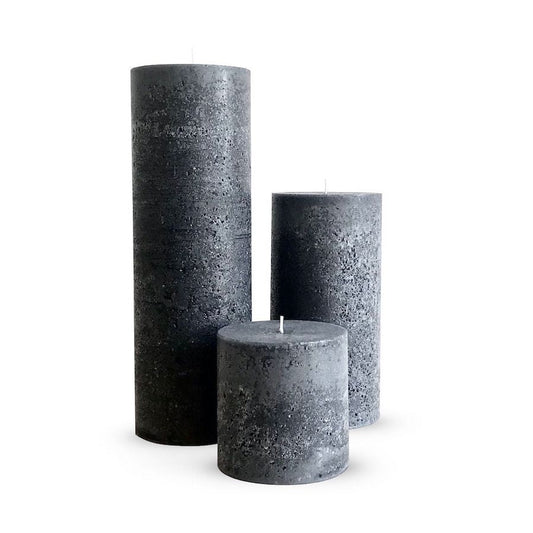 Grey Textured Candles