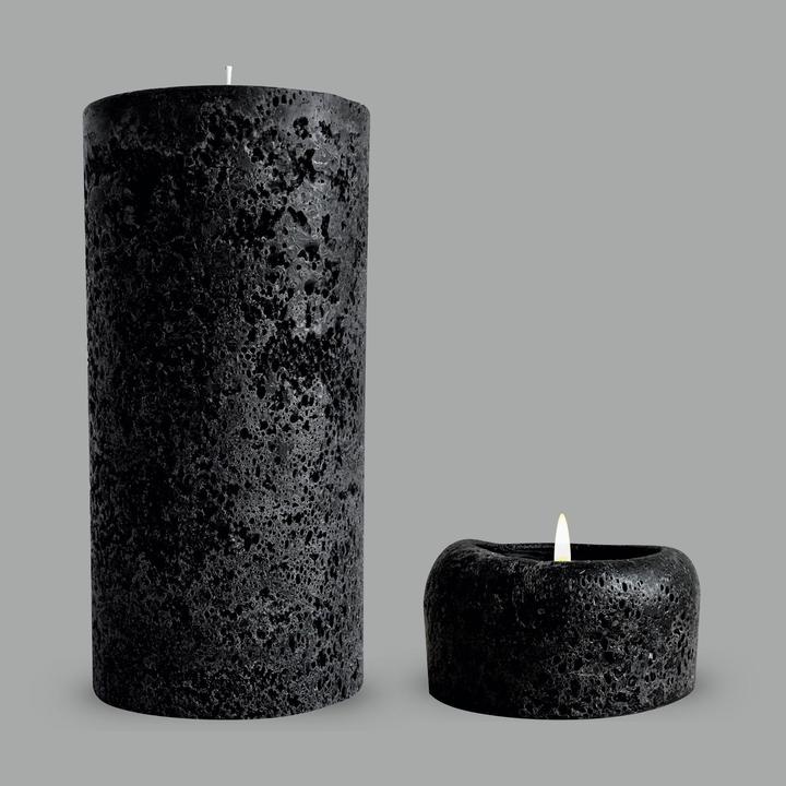 Black Textured Candles