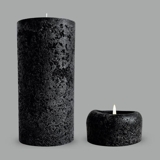 Black Textured Candles