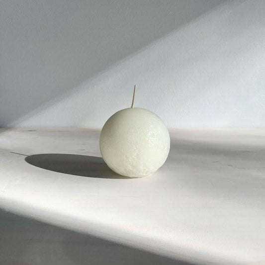 Textured Sphere Candles - Warm White