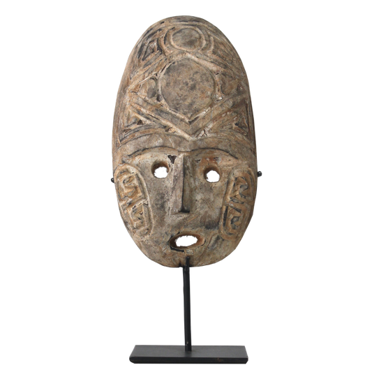 Wooden Mask On Stand