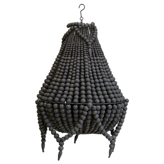 Beaded Chandelier II - Black - Small