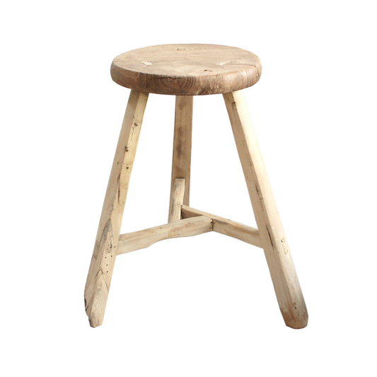 Round Elm Stool